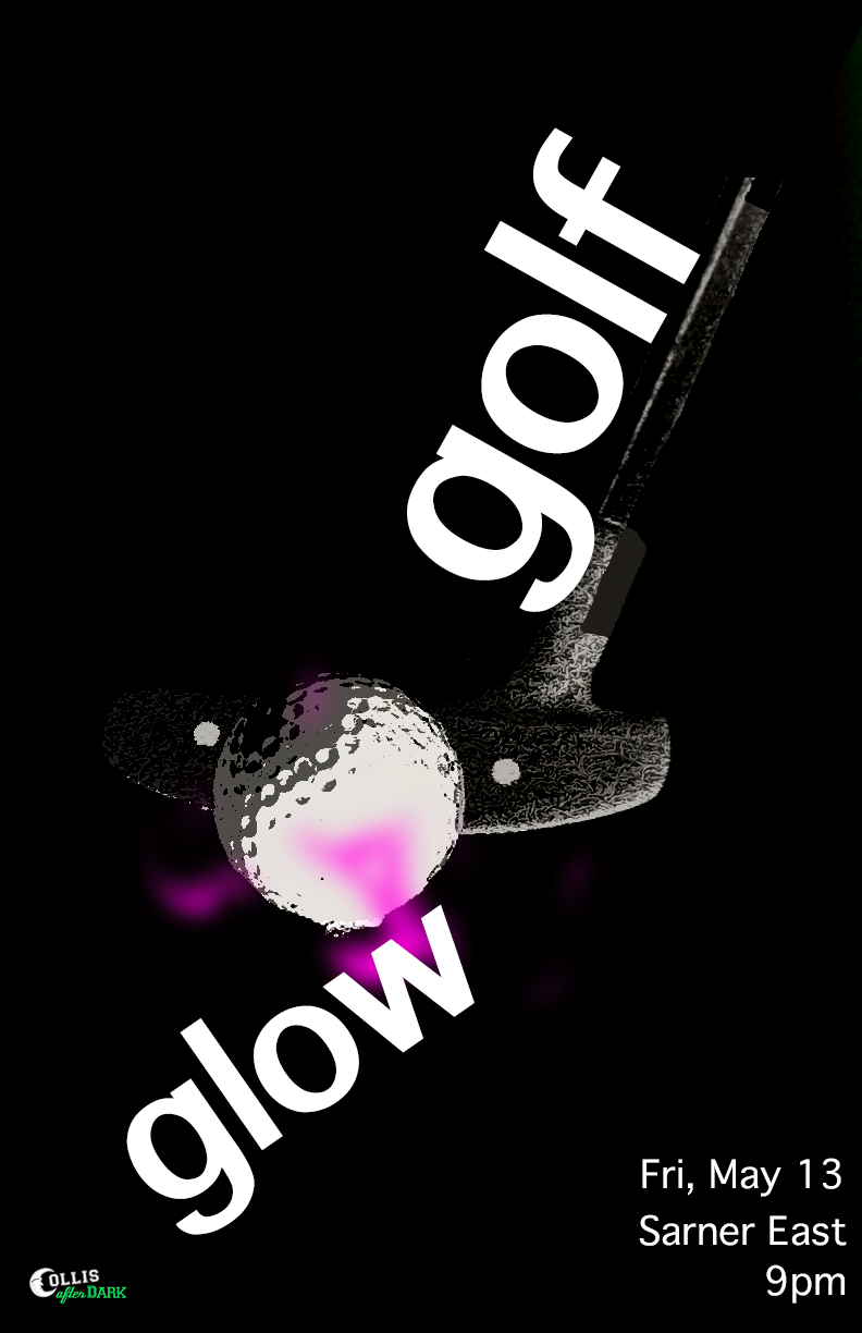 Glow Golf Poster